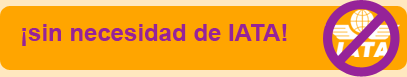 sin necesidad de IATA